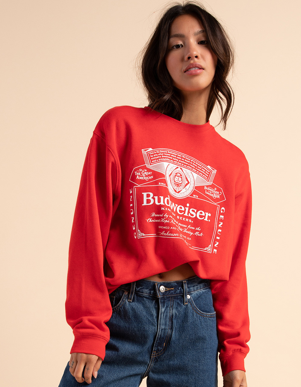 BREW CITY Budweiser Womens Crewneck Sweatshirt | Tillys