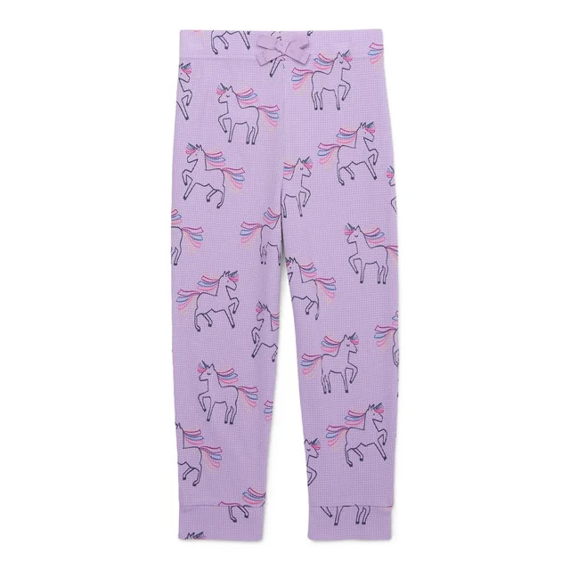 Garanimals Toddler Girls Print Thermal Joggers, Sizes 18M-5T | Walmart (US)