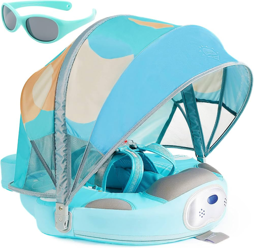 Mambobaby Newest Non Inflatable Baby Float Size Improved Add Tail Avoid Flip Over Swim Trainer So... | Amazon (US)