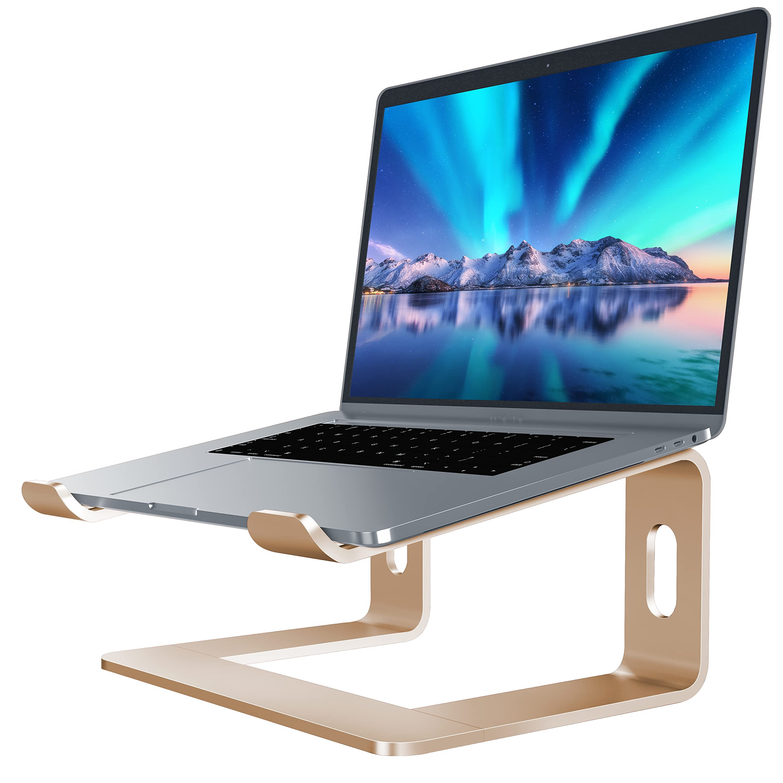 SOUNDANCE Laptop Stand, Aluminum Computer Riser, Ergonomic Laptops Elevator for Desk, Metal Holde... | Amazon (US)