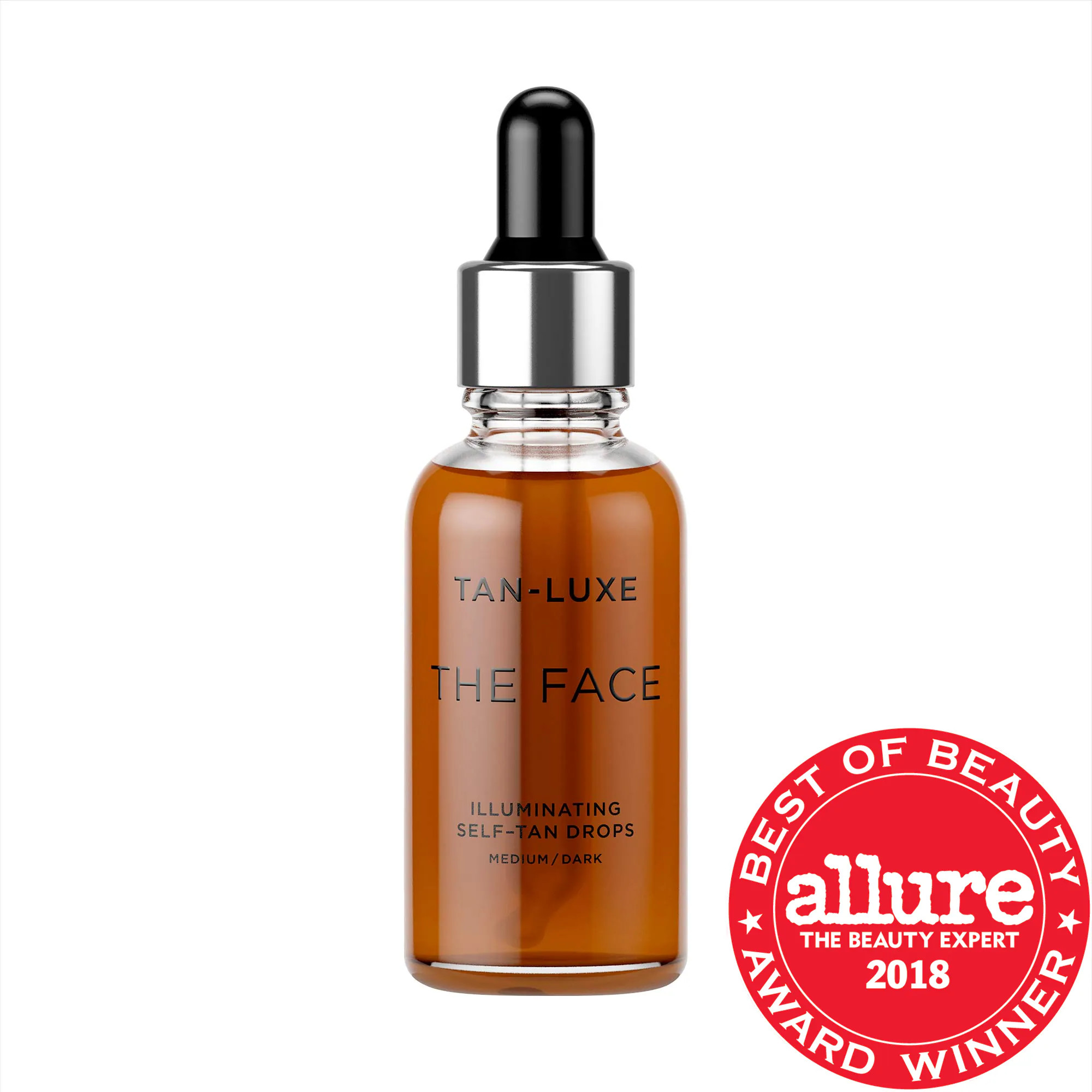 TAN-LUXE THE FACE Illuminating Self-Tan Drops Medium/Dark 1.01 oz/ 30 mL | Sephora (US)