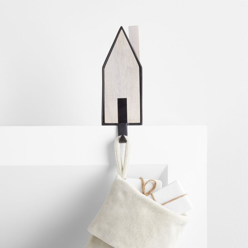 Kallio Haus Christmas Stocking Hook + Reviews | Crate and Barrel | Crate & Barrel