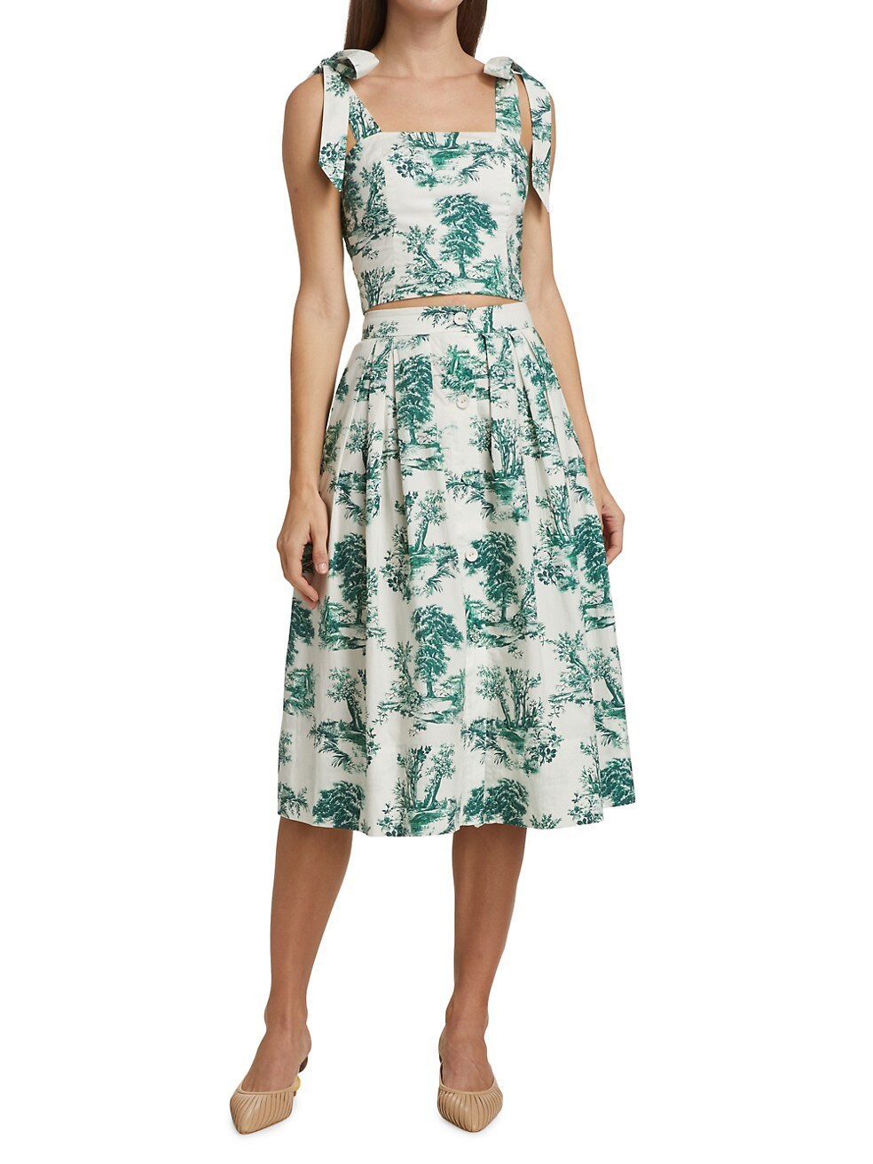 Helena Printed Crop Top | Saks Fifth Avenue