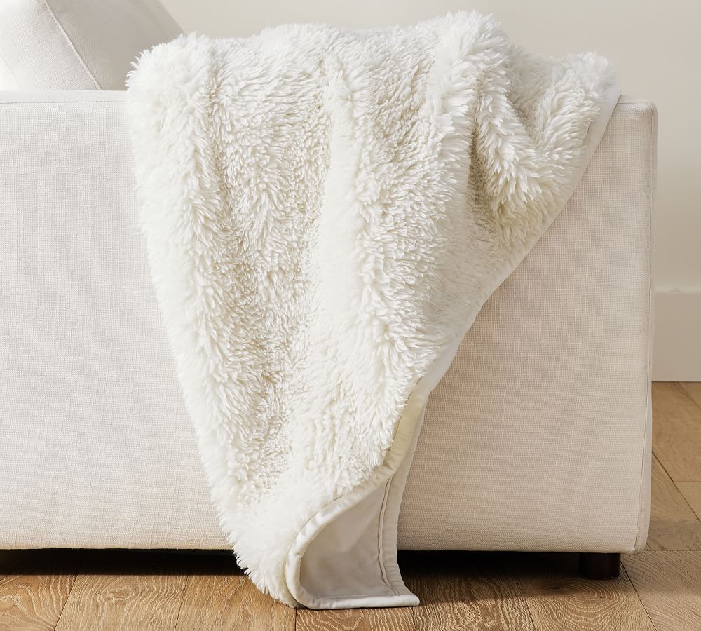 Dream Faux Fur Throw Blanket | Pottery Barn (US)