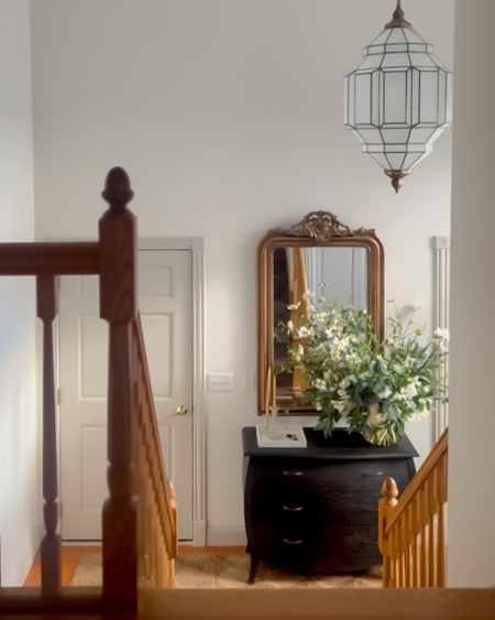 Elegant entry, entry furniture, vintage mirror, French mirror, brass mirror, European design 

#LTKhome