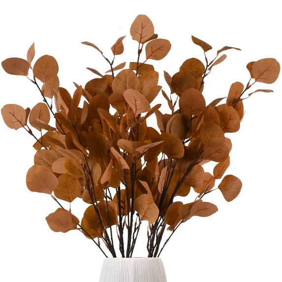 HUIANER 35.4" 5 Pcs Fall Decor Eucalyptus Stems Artificial Flowers Autumn Decor, Fake Fall Flower... | Walmart (US)