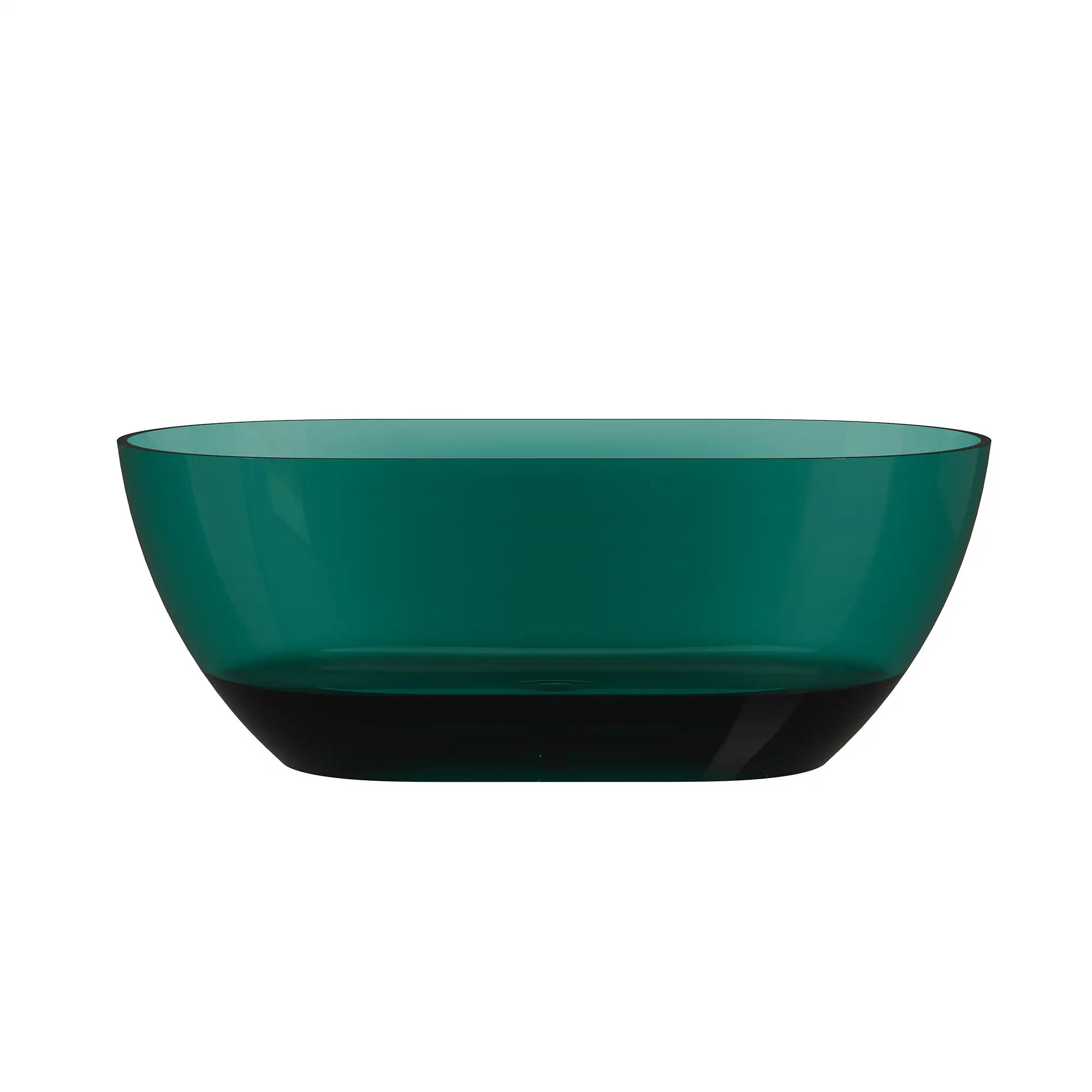 CASAINC Miami Beach 29.5-in x 59.1-in Ocean Blue Polyresin Oval Freestanding Soaking Bathtub with Drain ( Center Drain ) | CA06013RZPD59SB | Lowe's