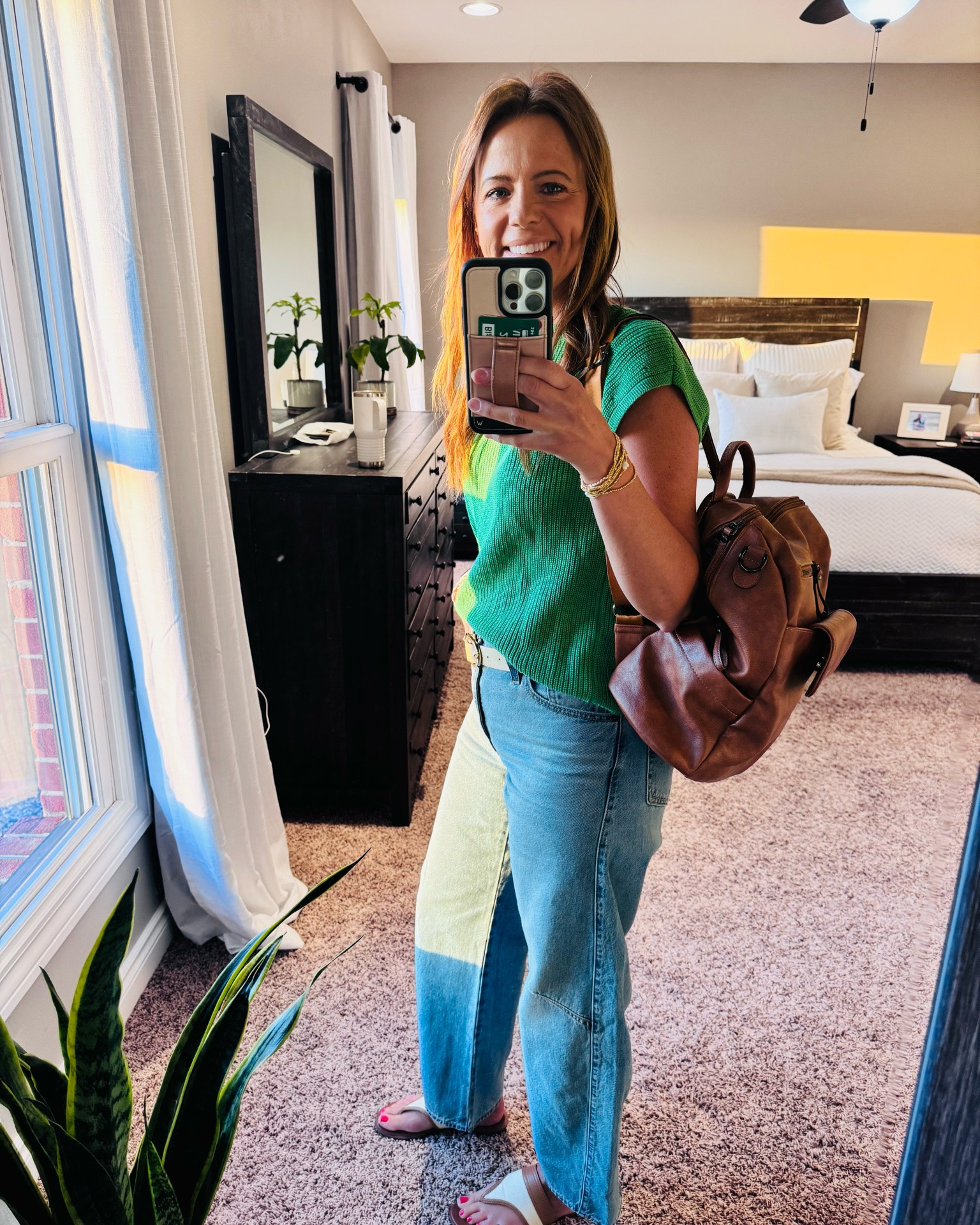 Cheap + cute will forever be my favorite combo 💚✨
These Levi barrel jeans are my FAV. Paired with the a green sweater top and comfy sandals = an easy everyday outfit I’ll be reaching for all summer ☀️

Linked everything on my LTK 🤍

#LTKStyle #LTKFinds #AffordableFashion #CasualStyle #SummerStyle #EverydayOutfit #BudgetFriendlyFashion #MomStyle #CuteAndCasual #OOTD

#LTKmomlife #LTKOver40 #LTKootd