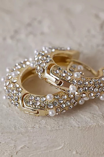 Chunky Huggie Hoop Earrings | Anthropologie (UK)