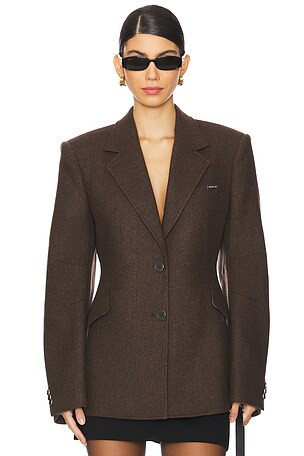 Apex Sculpted Blazer in Aubergine | Revolve Clothing (Global)