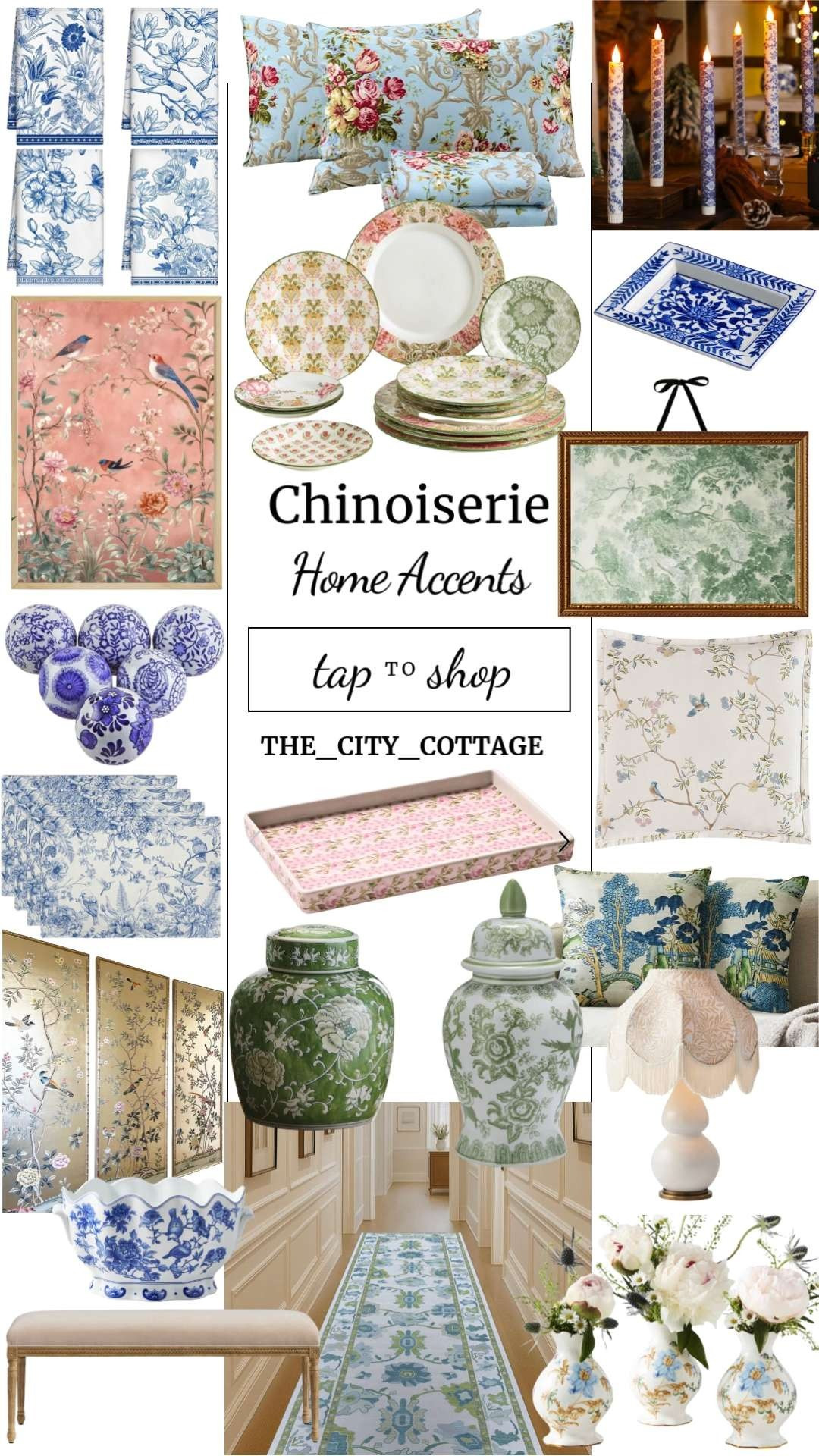 Classic, romantic, and forever elegant 🏺💙

Chinoiserie is the ultimate way to add timeless charm and collected-over-time beauty to your home. Think blue-and-white porcelain, delicate florals, scalloped edges, and soft pinks layered with greenery for that effortlessly luxe, European-estate feel. Perfect for elevating shelves, tablescapes, bedrooms, and cozy corners with a refined yet playful touch ✨

Everything is linked in my Chinoiserie folder so you can mix, match, and create your own heirloom-inspired space 🤍

#Chinoiserie #ChinoiserieDecor #BlueAndWhiteDecor #ClassicHome #GrandmillennialStyle #TraditionalHome #ElegantInteriors #EuropeanHome #TimelessDecor #HomeDecorInspo #LayeredDecor #VintageInspired #LTKHome #LTKFinds #LTKDecor 

 #LTKHome #LTKFindsUnder50 #LTKFindsUnder100