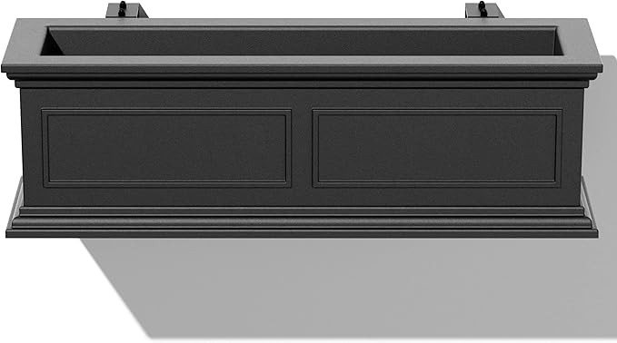 Veradek Brixton Series Plastic Railing Planter - Rectangular Planter for Outdoor Deck/Balcony | C... | Amazon (US)