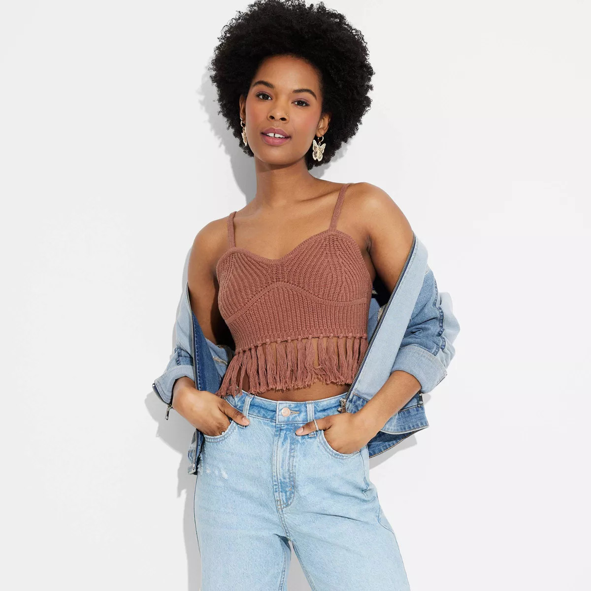 Women's Fringe Sweater - Wild Fable™ | Target