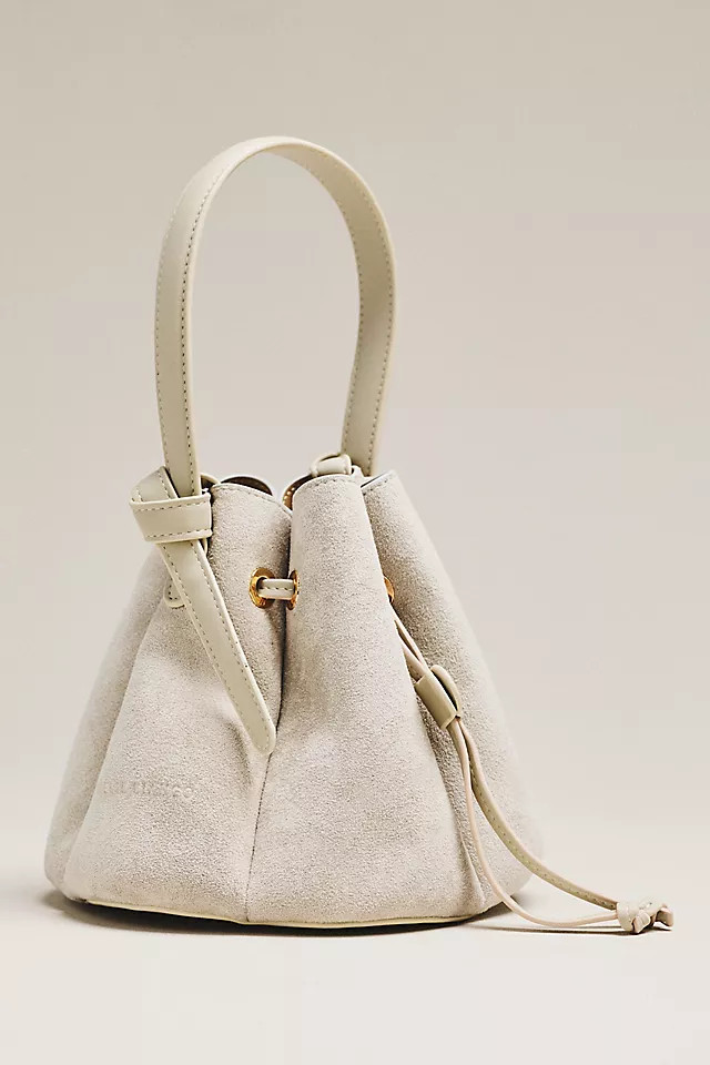 Laguna Cinched Mini Faux-Suede Bucket Bag | Anthropologie (US)