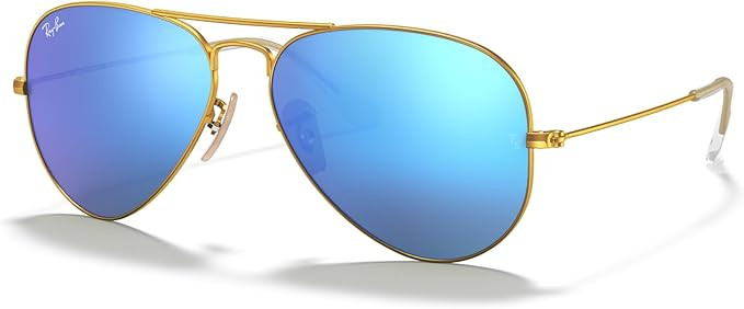 Ray-Ban RB3025 Classic Mirrored Aviator Sunglasses | Amazon (US)