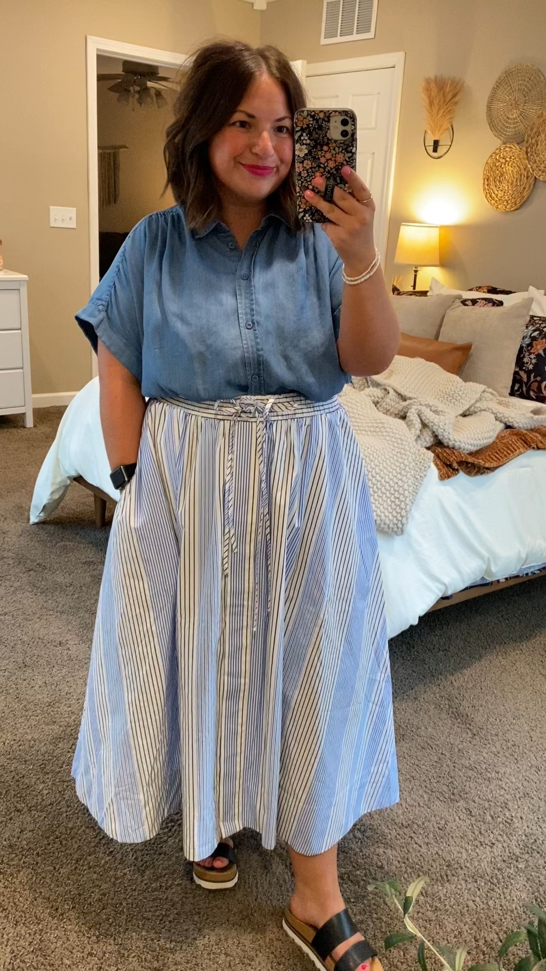 Ya'll know how I feel about maxi skirts for Spring!! This one from walmart is so fun & the denim top is so affordable & versatile!

sandals: fit true to size // wearing a 5
maxi skirt: fits oversized // wearing a large
button up: fits true to size // wearing a large 

 

#LTKMidsize #LTKStyleTip #LTKWorkwear