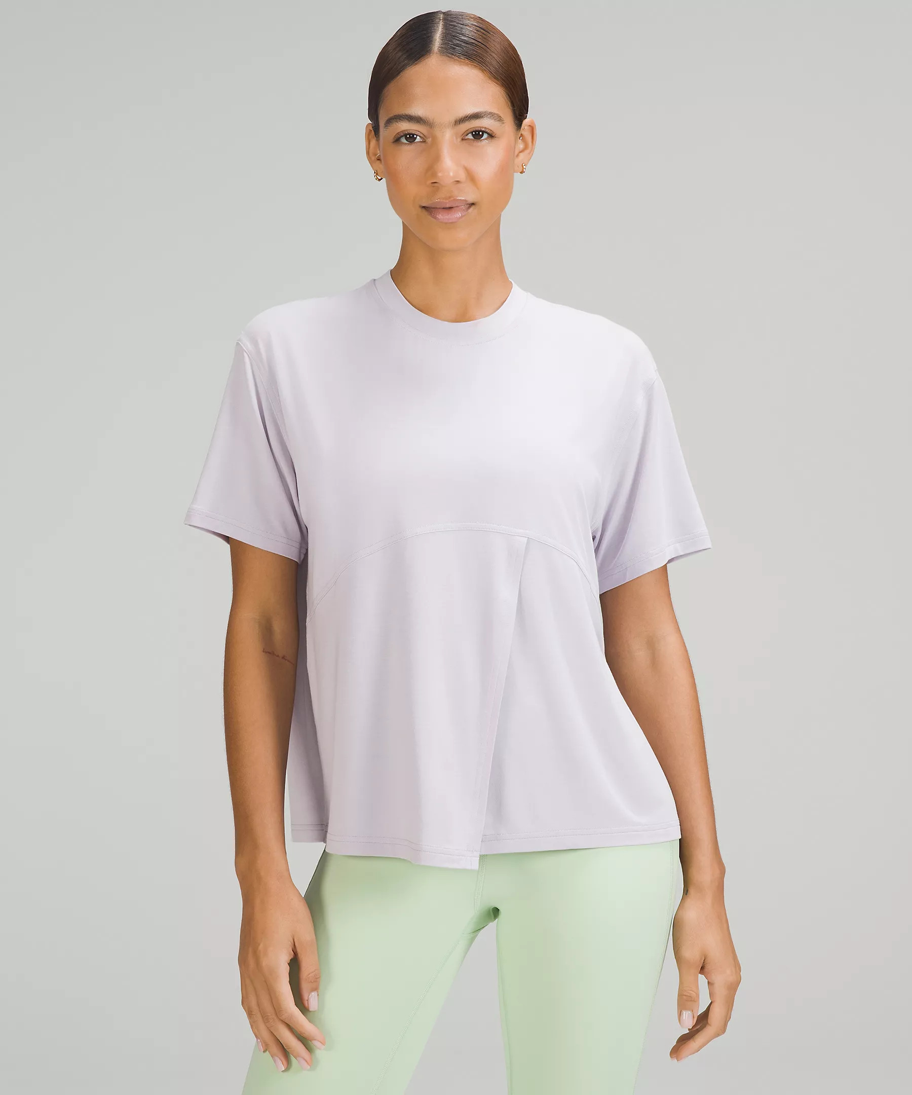 Modal-Silk Blend Tie-Front Yoga T-Shirt | Lululemon (US)