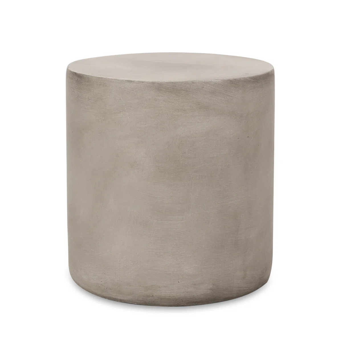 Belsy Light Weight Concrete Outdoor Side Table - Smooth Cylindrical Design | Wayfair North America