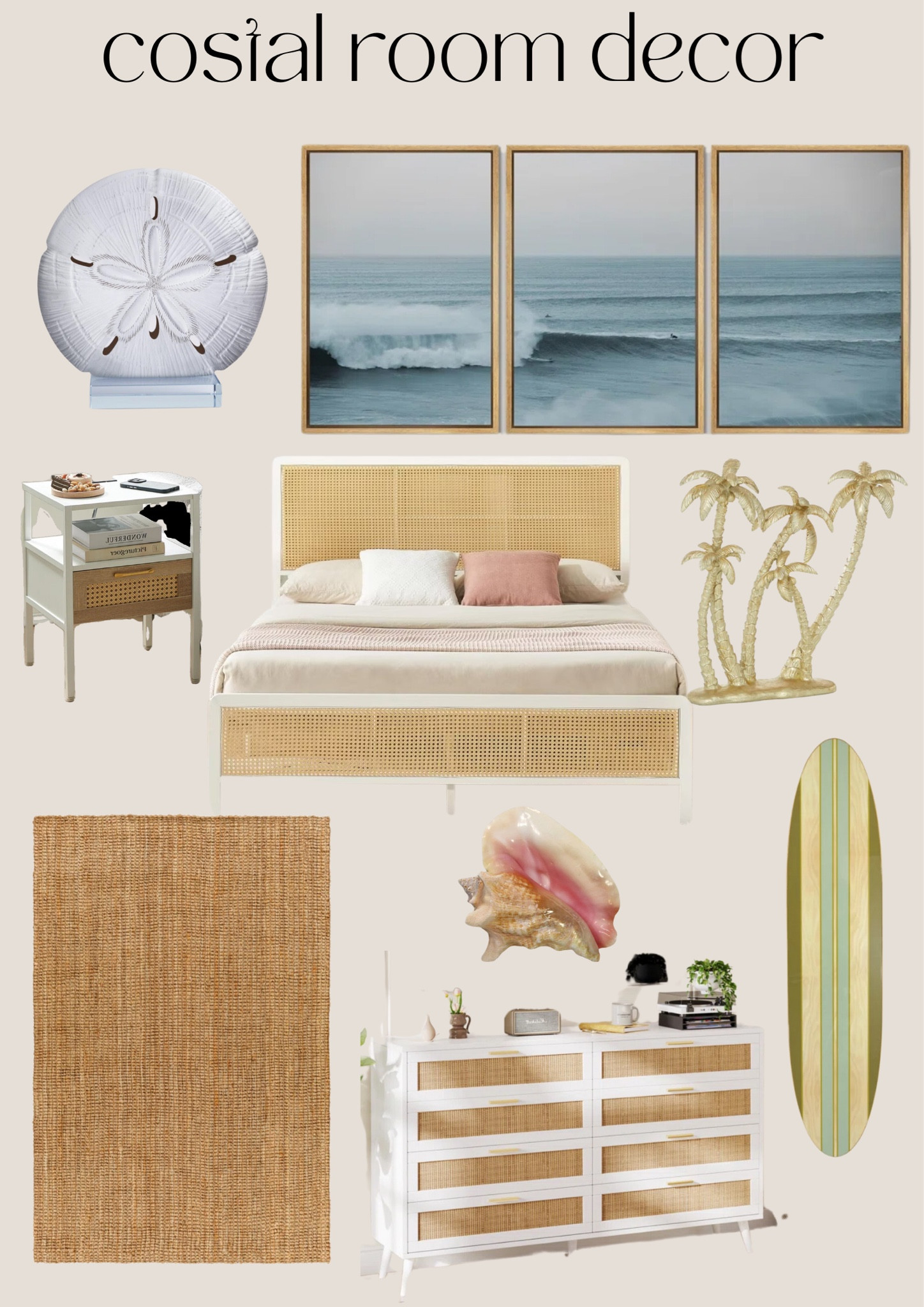 Bringing the coastal vibes home! ✨ Soft neutrals, breezy textures, and ocean-inspired accents make this bedroom a serene escape. Shop my favorite coastal decor finds here!  #CoastalBedroom #BeachHouseStyle #HomeDecor #LTKHome #LTKFinds

#LTKStyleTip #LTKHome #LTKSaleAlert
