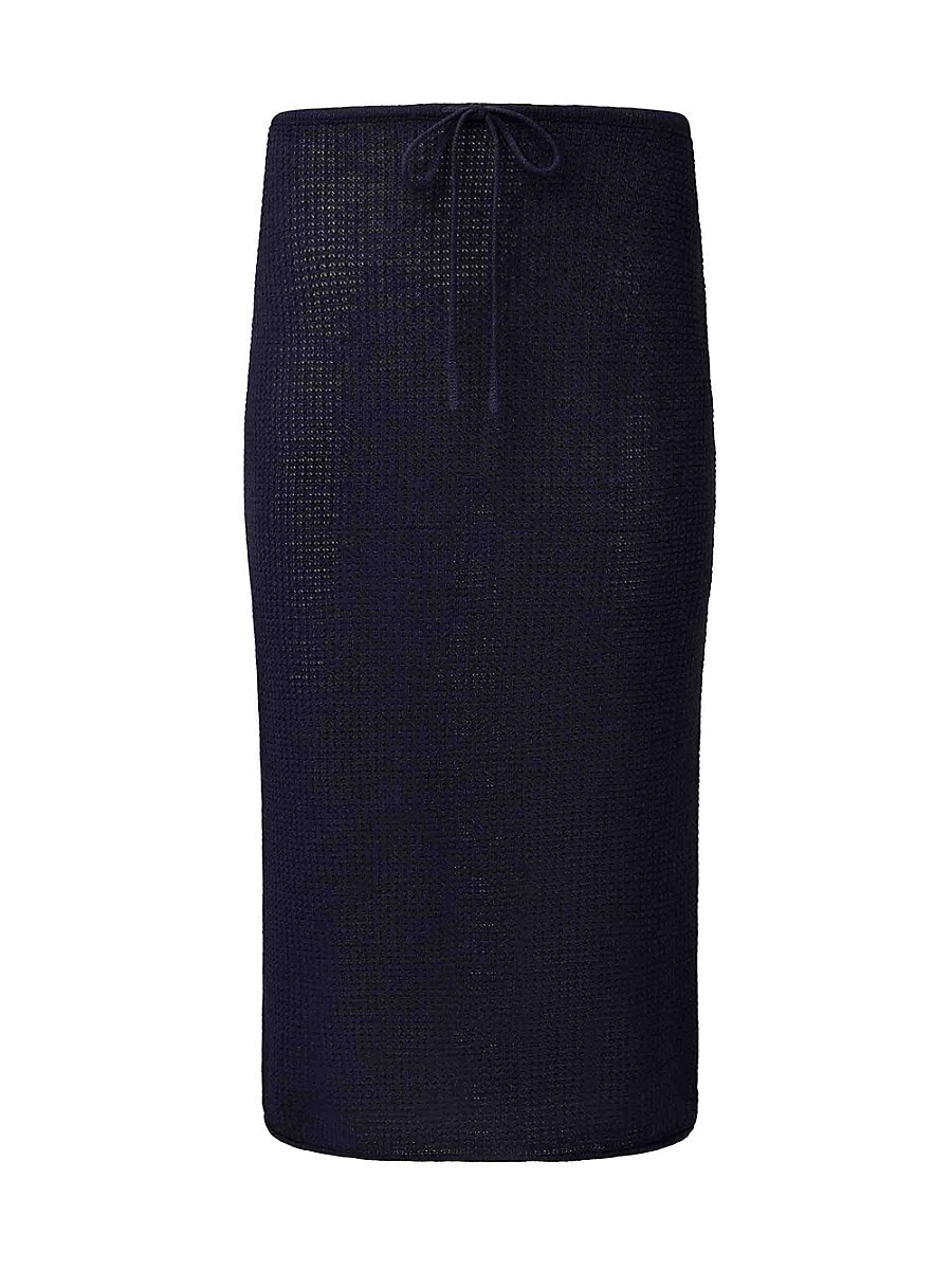 Onia Women's Knit Linen Coverup Skirt - Deep Navy - Size M | Saks Fifth Avenue OFF 5TH