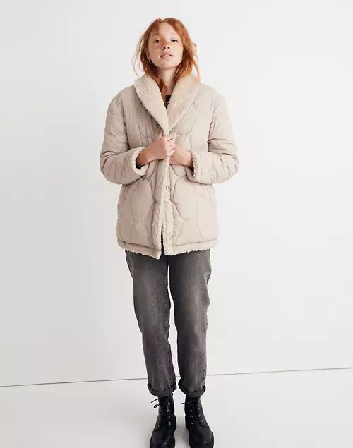 Reversible Quilted Faux-Shearling Jacket | Madewell