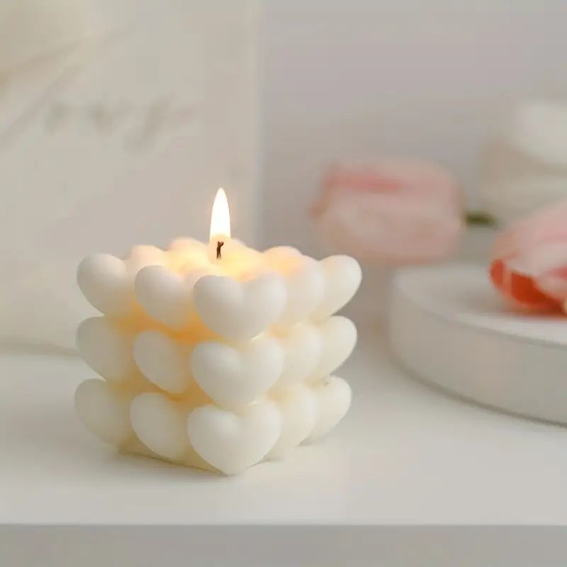 Aesthetic Love Cube Scented Candle Soy Wax Decorative - Temu | Temu Affiliate Program