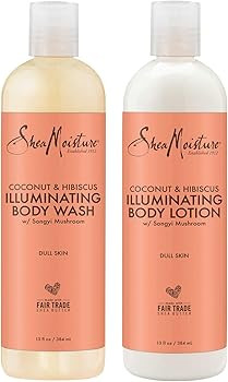 SheaMoisture Body Wash and Shea Moisture Lotion - Coconut & Hibiscus Body Wash & Coconut Lotion f... | Amazon (US)