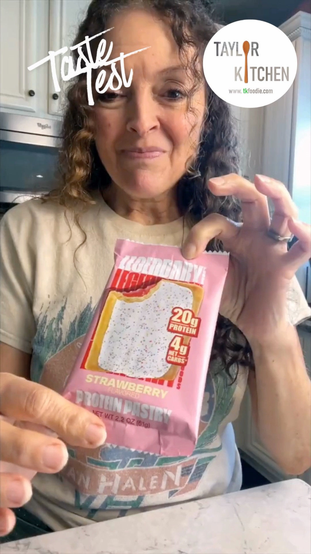 Taste testing @legendary Protein Breakfast Pastries 🥐 "pop tarts".  For a high protein, low net carb treat, I would say it will serve your body far better than a standard pop tart, especially if you're watching your carbs. 😊
My selections from Legendary are here on my LTK.  Definitely buy a pack since the single serve are nice quick find, but the packs are more cost effective 💲 

 #LTKfoodie
