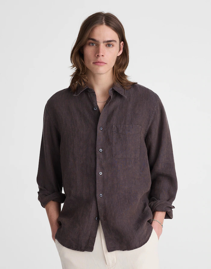 Button-Up Shirt in Linen | Madewell