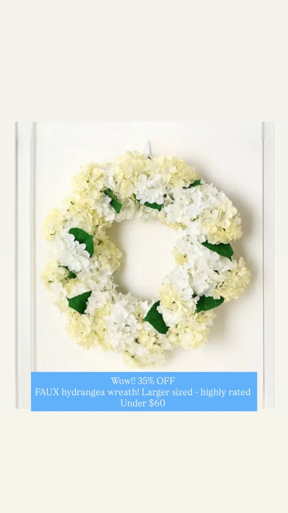 Found the perfect Spring & Summer wreath on clearance!! 🙌🏻 Larger size, highly rated and under $60

#LTKFindsUnder100 #LTKSaleAlert #LTKHome