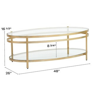 La Jolie Coffee Table with Glass Top & Antique Brass Frame | Ballard Designs, Inc.