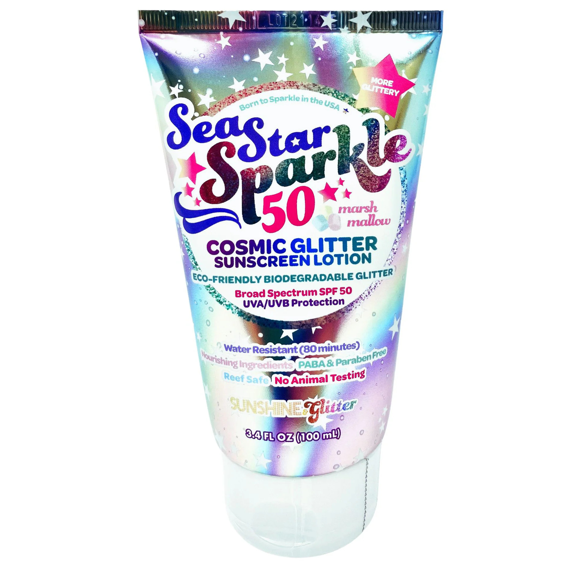 Sea Star Sparkle Cosmic SPF 50 Biodegradable Glitter Sunscreen | Sunshine & Glitter