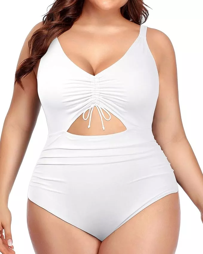 YFQHDD Large Size Swimsuit One Piece Swimwear Plus Big Breast