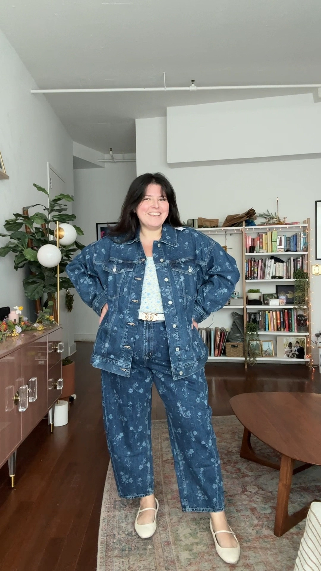 Outfit of the night! Love this latching denim set - and it’s on sale! So cute and hot so many compliments  

#LTKMidsize #LTKSaleAlert #LTKPlusSize