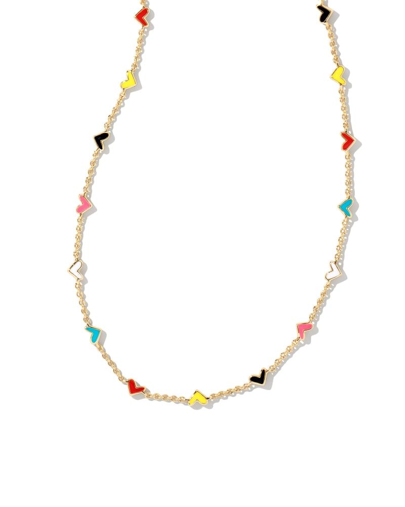 Haven Heart Gold Strand Necklace in Multi Mix | Kendra Scott | Kendra Scott