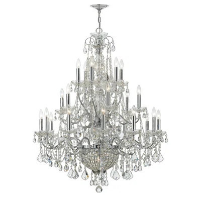 Salgado 26 - Light Candle Style Chandelier with Crystal Accents | Wayfair North America