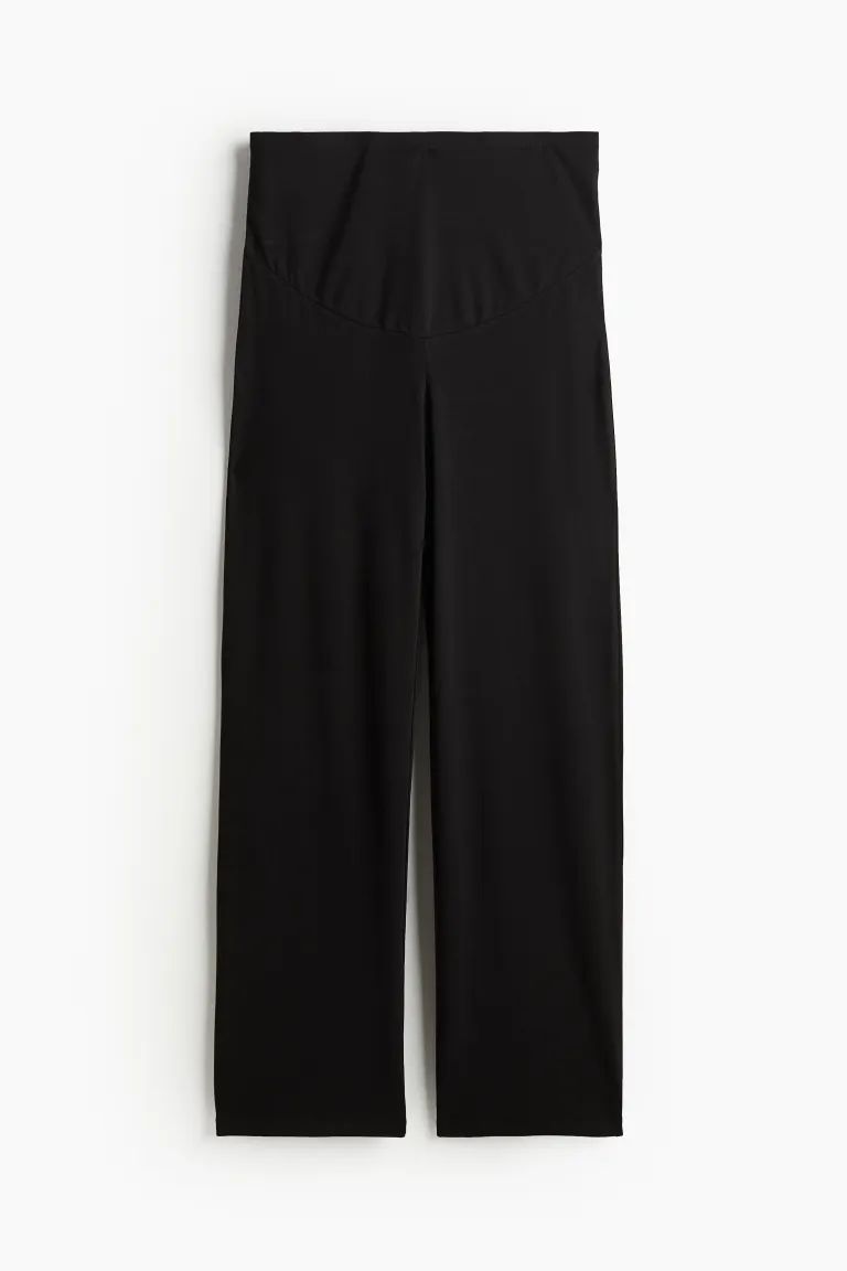 MAMA Before & After Jersey Pants - High waist - Long - Black - Ladies | H&M CA | H&M (US + CA)