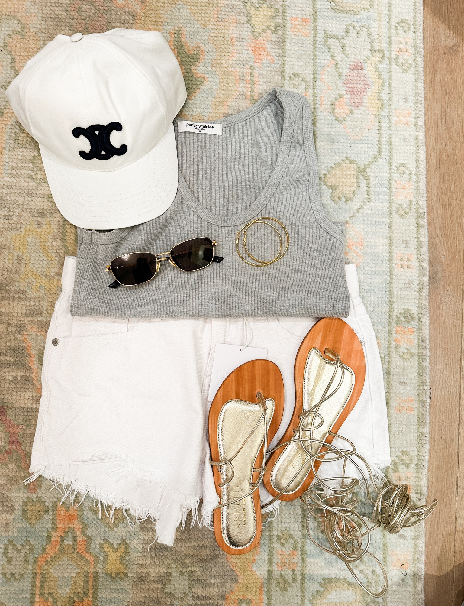 Spring outfit inspiration!!!🌸

These Agolde jean shorts are my favorite! They pair perfectly with everything and are so comfortable!😍

Spring outfit, everyday outfit inspiration, white jeans outfit, white jean short outfit, gray tank top outfit, white baseball cap, white hat outfit, tan sandals, mom outfit inspiration, cute outfit inspiration 🩷

#LTKStyleTip #LTKShoeCrush #LTKFindsUnder100