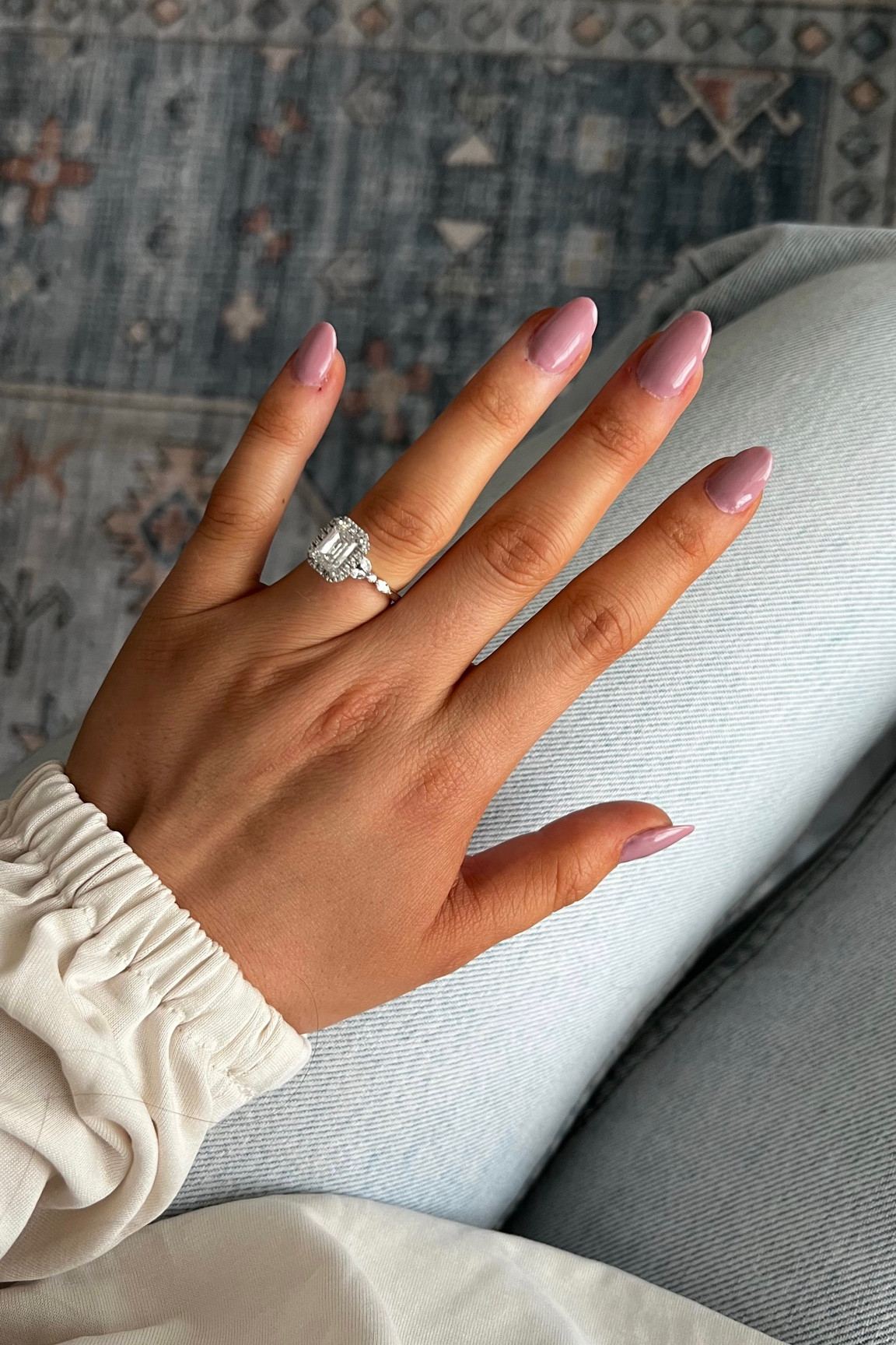 DIY nails! No professional here, but these are the steps that work for me😆

1. Put fake nails on with strong nail glue
2. Use nail clippers to trim nails down 
3. File to desired shape 
4. I use a light colored dip (linked) because then I only have to buy one jar and can put the various gel colors on top depending on what I want. This just acts as a strong base for the gel on top. * For first coat of dip, only paint 2/3 of the nail (leaving space unpainted towards the cuticle), lightly wipe powder off and then for the second coat of dip, paint the whole nail - this helps keep it less thick towards the cuticle because you only put one coat near that part during second round. Hopefully that makes sense haha.
5. Wipe powder off and add activator on top - this helps harden the powder
6. Nail buff and File to smooth edges especially near cuticle and to keep desired shape. I use an electric file from Amazon but it’s not really necessary  
7. Paint with desired gel color - two thin coats running under UV light after each coat
8. Finish with thin gel top coat and under light to dry completely!

I like the gel polishes because they come with regular polish which I can use to match on my toes! I add a clear gel top coat on toes to last a longer time!! 💖 feel free to reach out if you have any questions. 

I love looking up different dnd gel nail color numbers/names on Pinterest to see what they look like on peoples nails! 


Follow my shop @taylornsabo on the @shop.LTK app to shop this post and get my exclusive app-only content!

#liketkit 


#LTKGiftGuide #LTKSeasonal #LTKbeauty