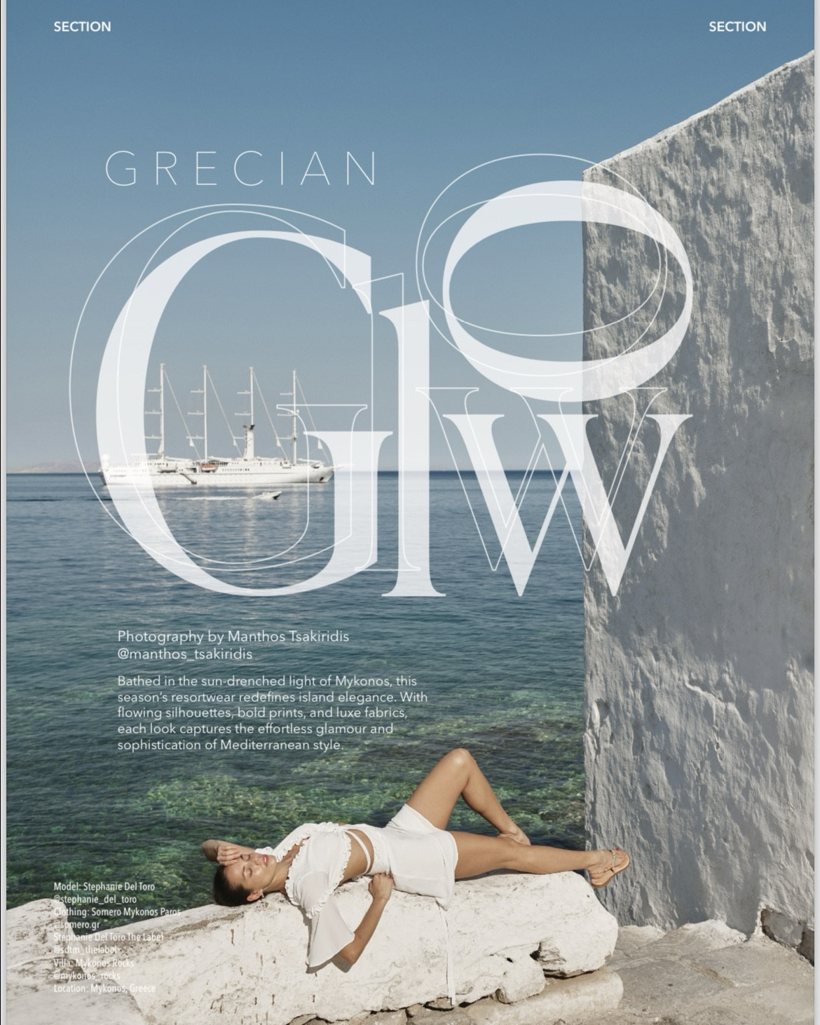 Bathed in the sun-drenched light of Mykonos, this seasons resort wear redefines elegance. Explore looks inspired the glamour of the Mediterranean style. 
Photographed by Manthos Tsakiridis 

#LTKbeauty #LTKstyletip #LTKtravel