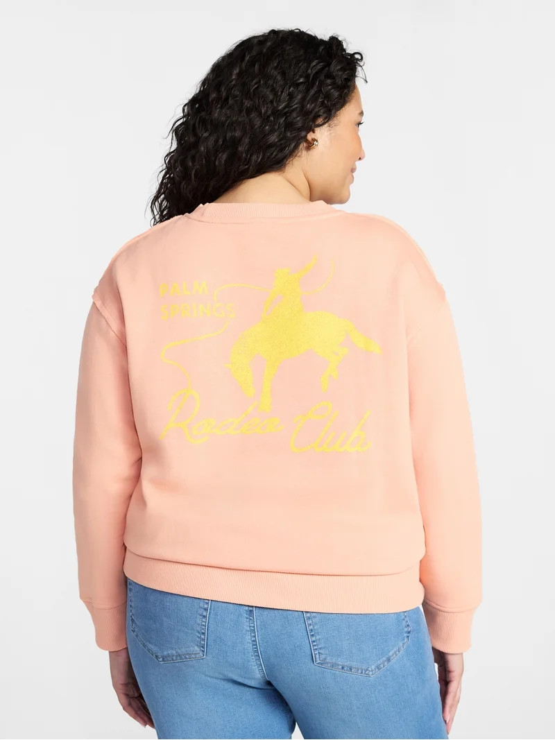 Terra & Sky Women's Plus Size Rodeo Club Graphic Sweatshirt, Sizes 0X-5X | Walmart (US)