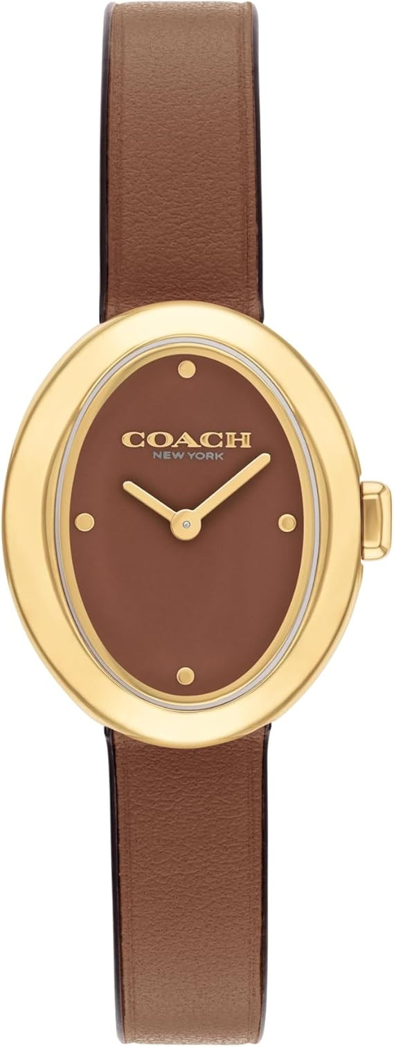Coach Sammy Women's - 2H Quartz Watch - Calfskin Leather Strap - Water Resistant up to 3ATM/30 Me... | Amazon (US)