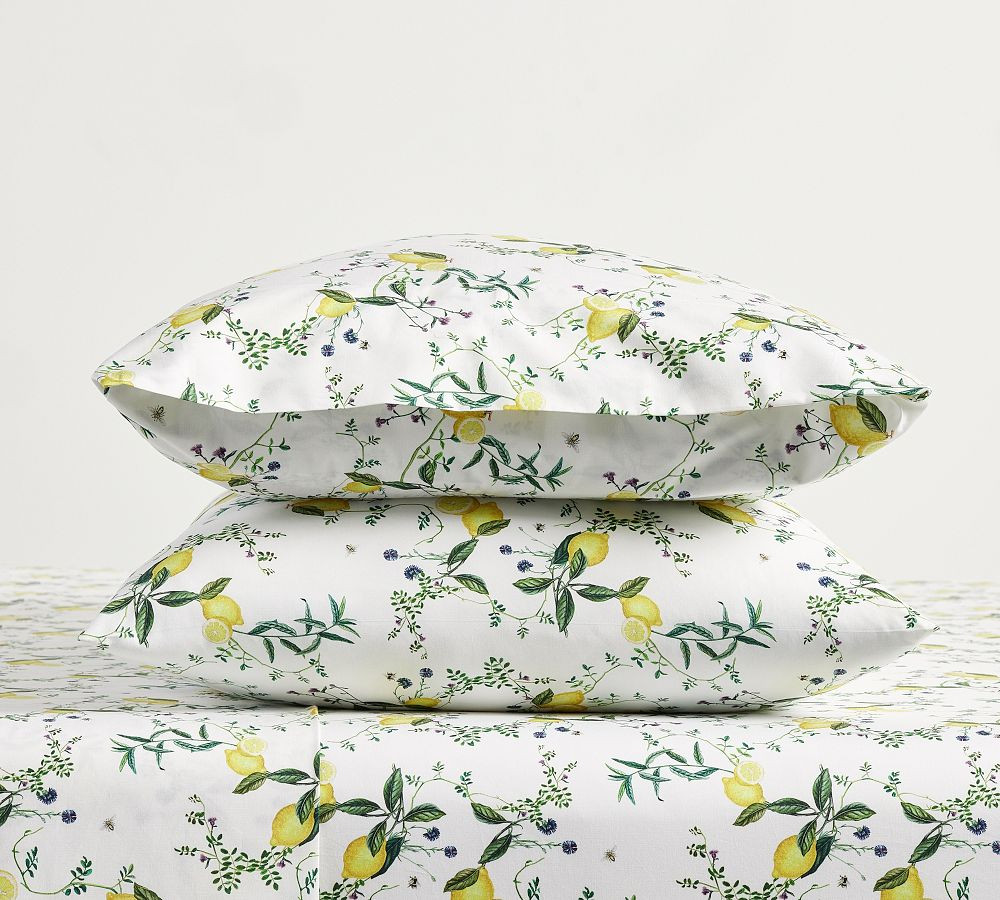Monique Lhuillier Positano Percale Pillowcases - Set of 2 | Pottery Barn (US)