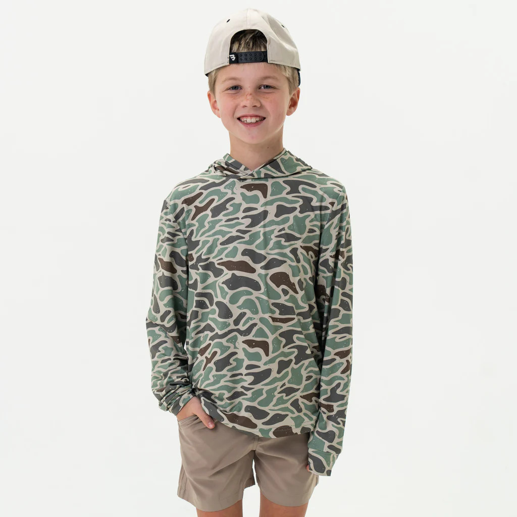 Youth Performance Hoodie - Retro Duck Camo | BURLEBO
