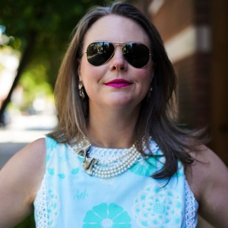 accessories for a vintage Lilly Pulitzer shift include Mignon Faget jewelry, aviators, and a statement lip color 💋 

#LTKstyletip #LTKSeasonal #LTKmidsize