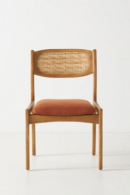 Zoey Caned Armless Dining Chair | Anthropologie (US)