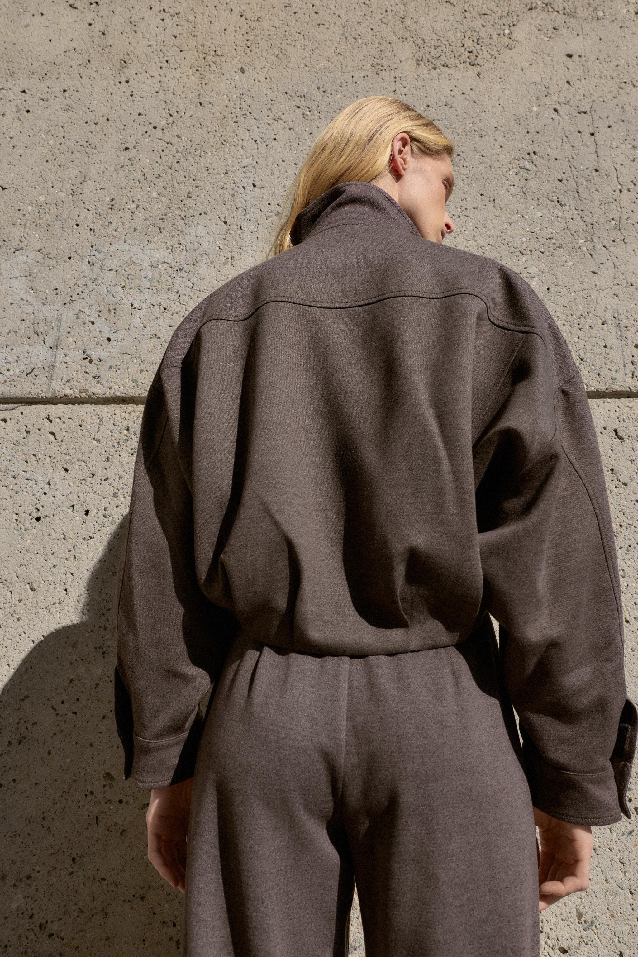 HIGH COLLAR BOMBER JACKET | Zara US