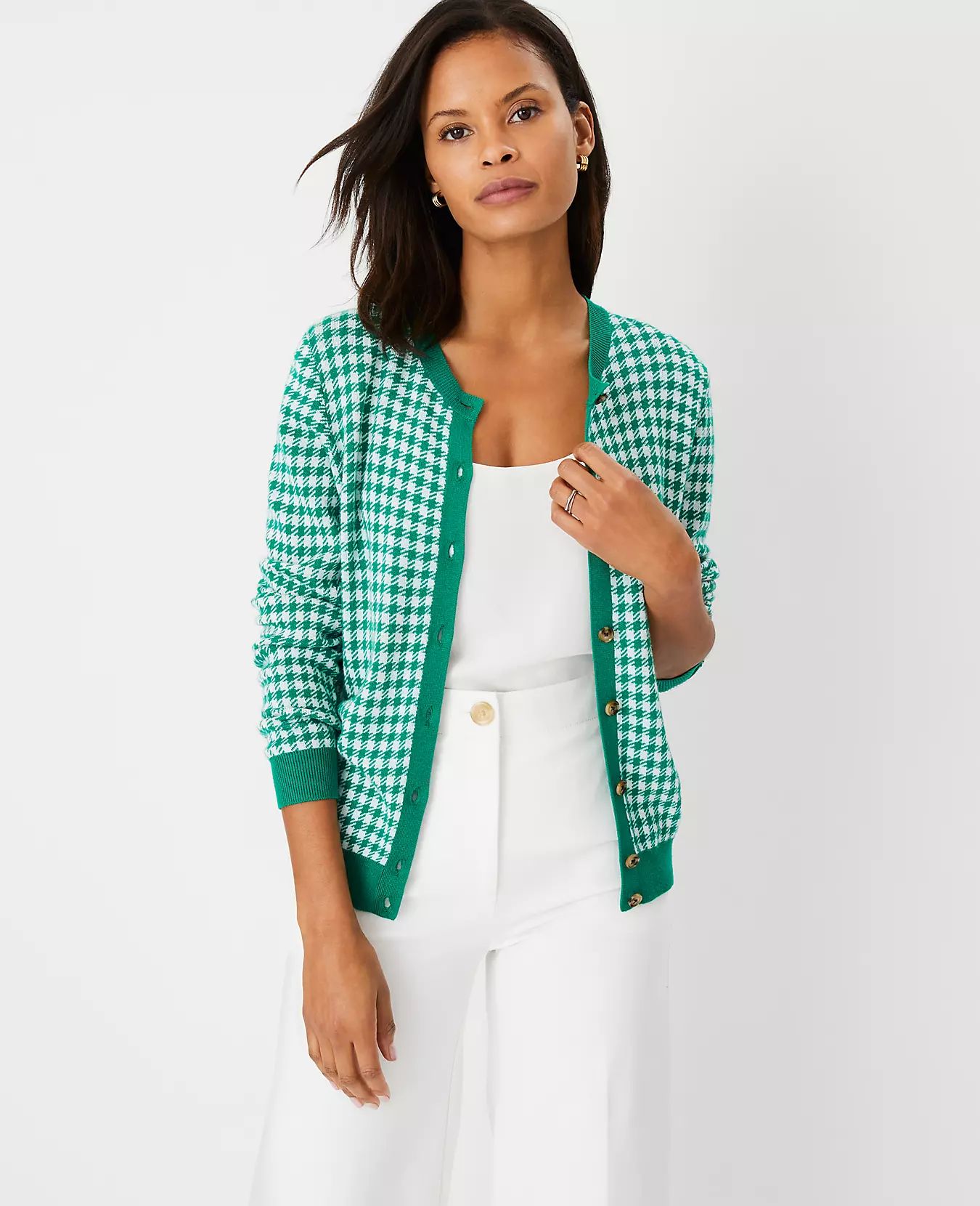 Plaid Ann Cardigan | Ann Taylor | Ann Taylor (US)