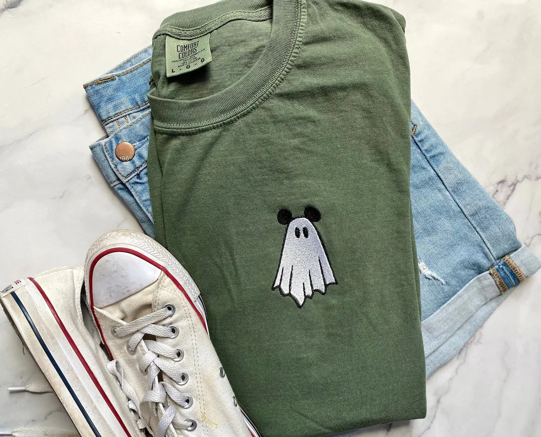Disney Halloween Mickey Mouse Ghost Comfort Colors Shirt - Etsy | Etsy (US)