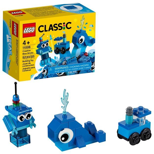 LEGO Classic Creative Blue Bricks Kids&#39; Building Toy Starter Set 11006 | Target